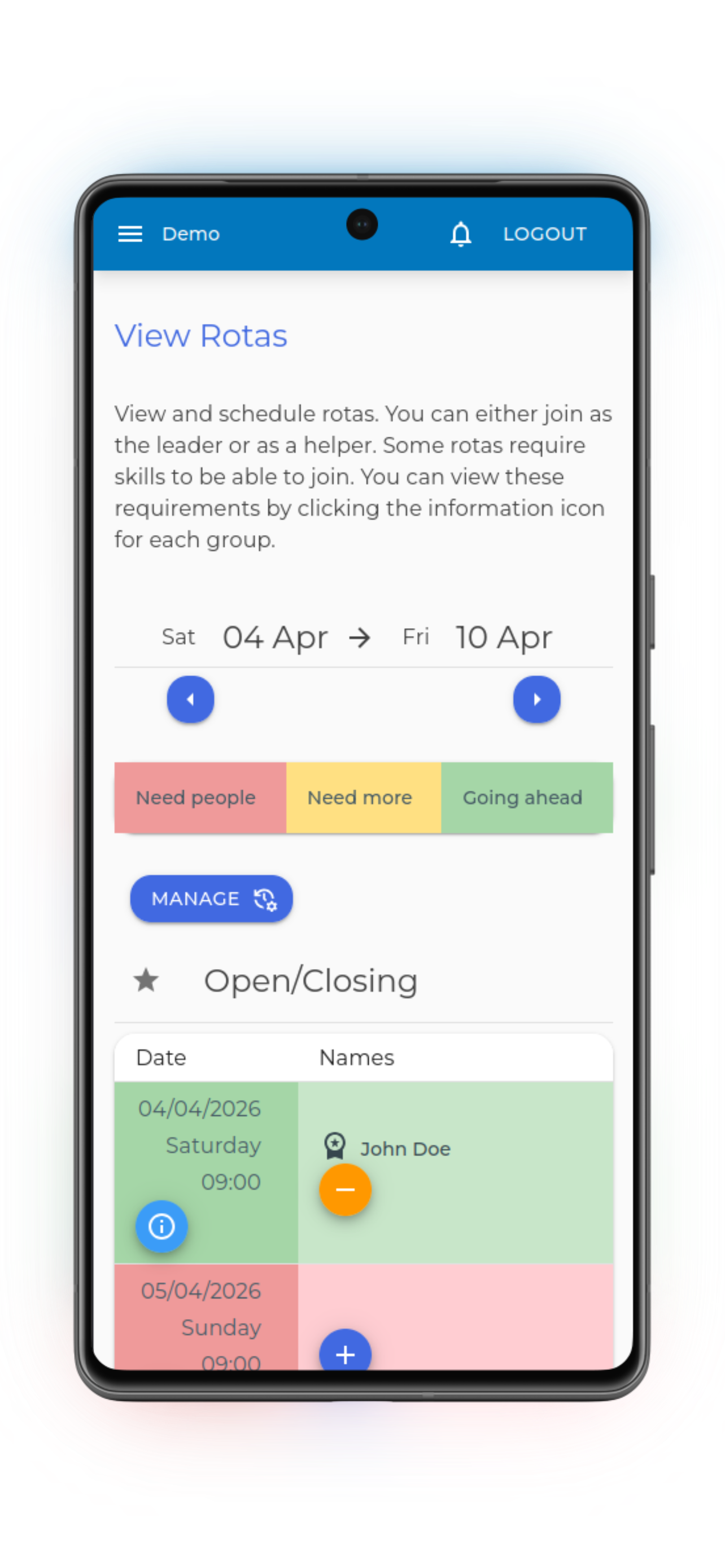 RotaSense rota scheduling